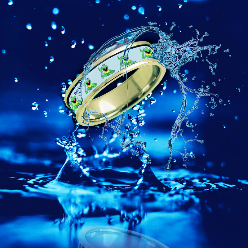 انگشتر ناکسیگو مدل شب تاب طرح کرمیت کد RT15320 انگشتر ناکسیگو مدل شب تاب طرح کرمیت کد RT15320