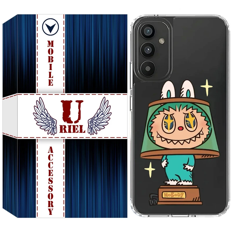 کاور یوریل قاب مدل Clear کد 126 طرح لبوبو Labubu مناسب برای گوشی موبایل سامسونگ Galaxy S24 FE