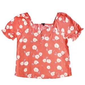 بلوز آستین کوتاه زنانه کیابی کد G20 رنگ گلبهی