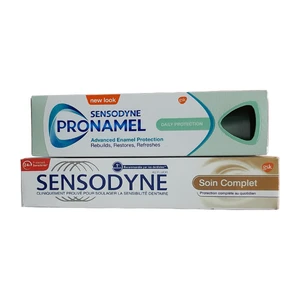 خمیر دندان سنسوداین مدل PRONAMEL حجم 75 میلی لیتر به همراه خمیر دندان سنسوداین مدل Soin Complete حجم 75 میلی لیتر