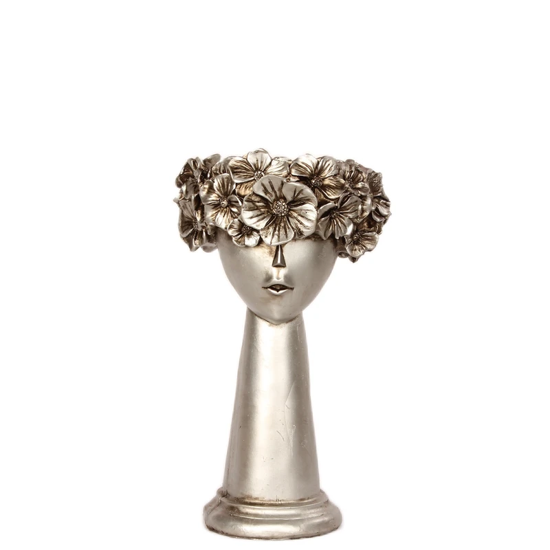 گلدان دکوری مدل گل به سر کد 14 بسته 3 عددی 