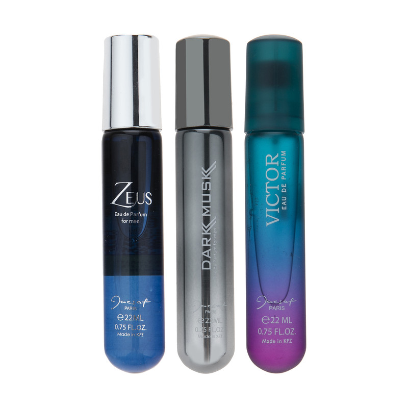 عطر جیبی مردانه ژک ساف کمپلکس حجم 22 میلی لیتر مجموعه سه عددی عطر جیبی مردانه ژک ساف کمپلکس حجم 22 میلی لیتر مجموعه سه عددی