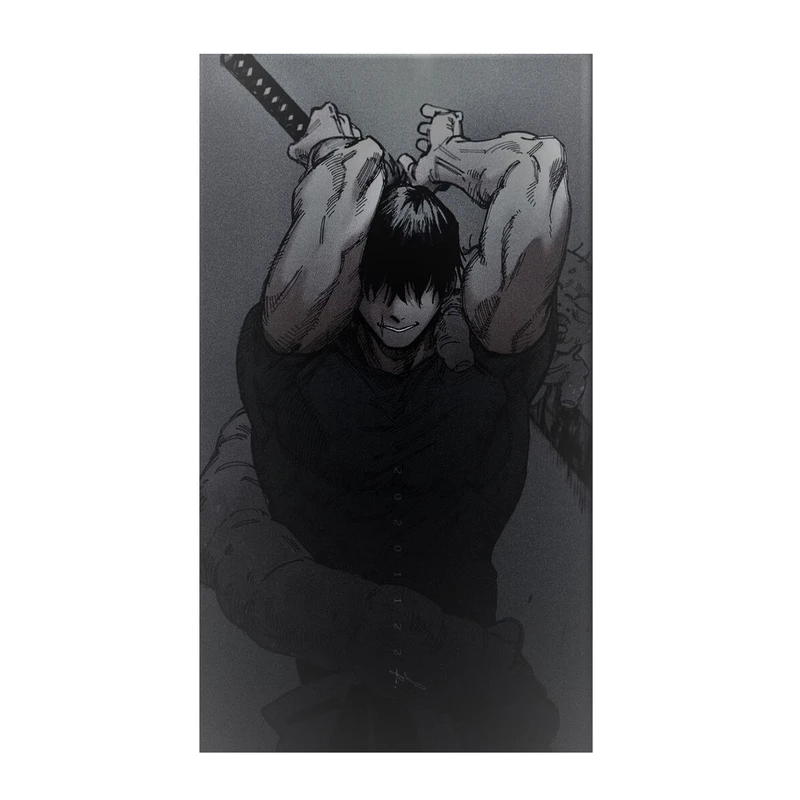 استیکر لپ تاپ و موبایل مدل انیمه طرح جوجوتسو کایسن توجی فوشیگورو Jujutsu Kaisen Toji Fushiguro کد 448