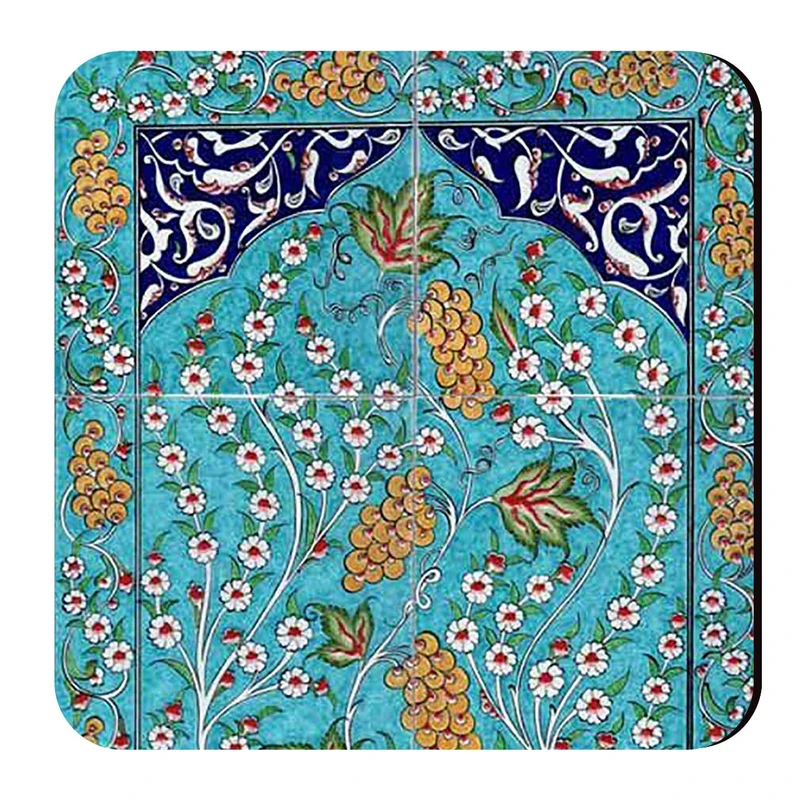 زیرلیوانی طرح نقوش هندسی کد wzl96