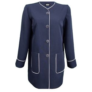 مانتو زنانه مدل YSN-55 رنگ سرمه ای