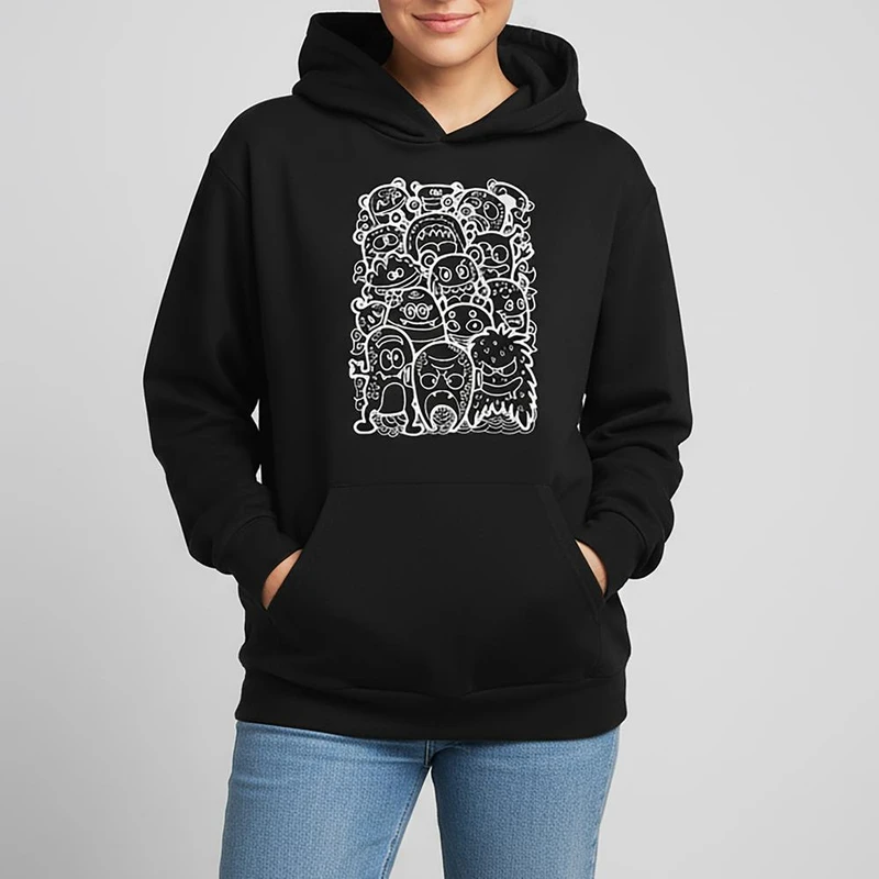 هودی زنانه مدل شکلک فانتزی کد mo120