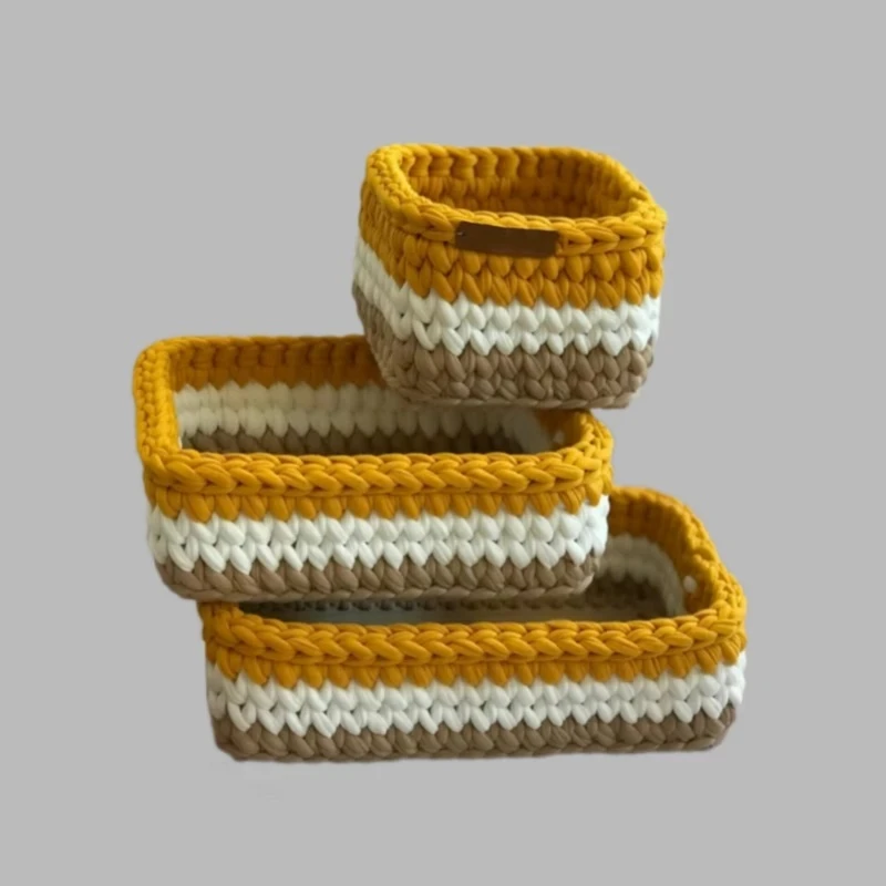 سبد قلاب بافی تریکو مدل آتش کد 01 مجموعه 3 عددی