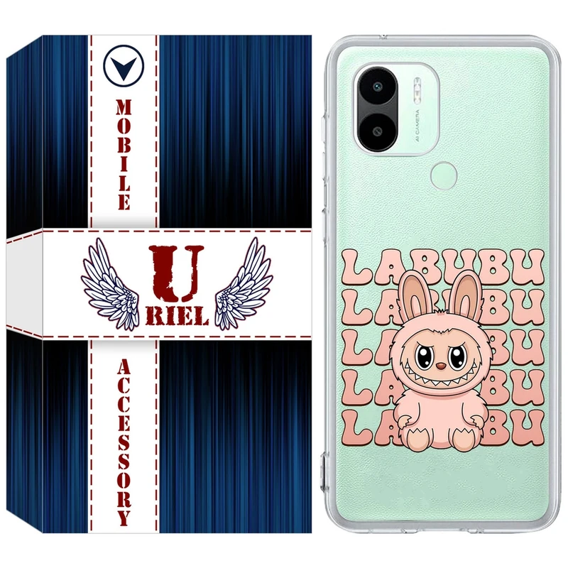 کاور یوریل مدل Clear کد 133 طرح لبوبو Labubu مناسب برای گوشی موبایل شیائومی Redmi A1 Plus / A2 Plus
