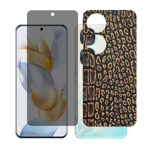 Glass together model privacy screen protector suitable for Honor 90 mobile phone with back cover sticker