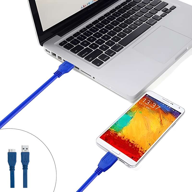 کابل هارد USB 3.0 مدل AM/Micro B طول 1.50 متر کابل هارد USB 3.0 مدل AM/Micro B طول 1.50 متر