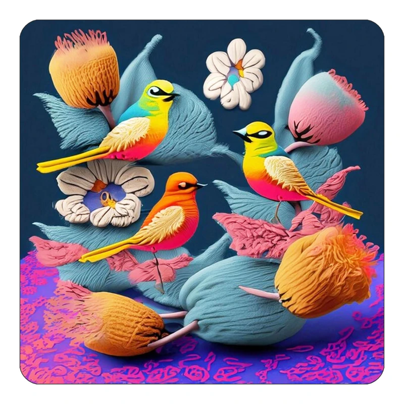 مگنت کاکتی طرح حیوانات رنگی مدل mp27095