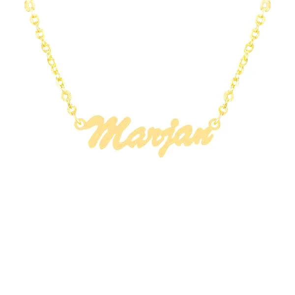 گردنبند زنانه هایکا مدل اسم مرجان کد j.ha325