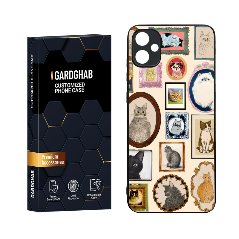 کاور گارد قاب مدل دورژله ای پشت گلس فانتزی مناسب برای گوشی موبایل سامسونگ Galaxy A05