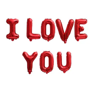 بادکنک فویلی طرح I LOVE YOU کد 01