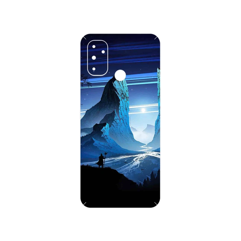 برچسب پوششی ماهوت مدل Blue Mountains Digital Art مناسب برای گوشی موبایل وان پلاس Nord N100
