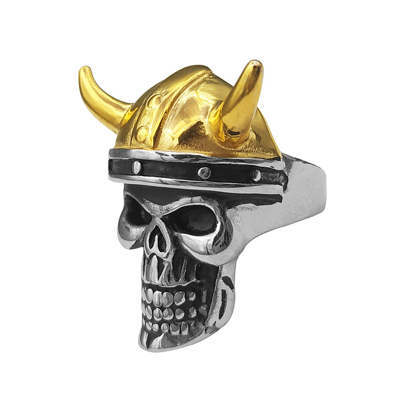 انگشتر مدل Viking طرح جمجمه کد 2Cl انگشتر مدل Viking طرح جمجمه کد 2Cl