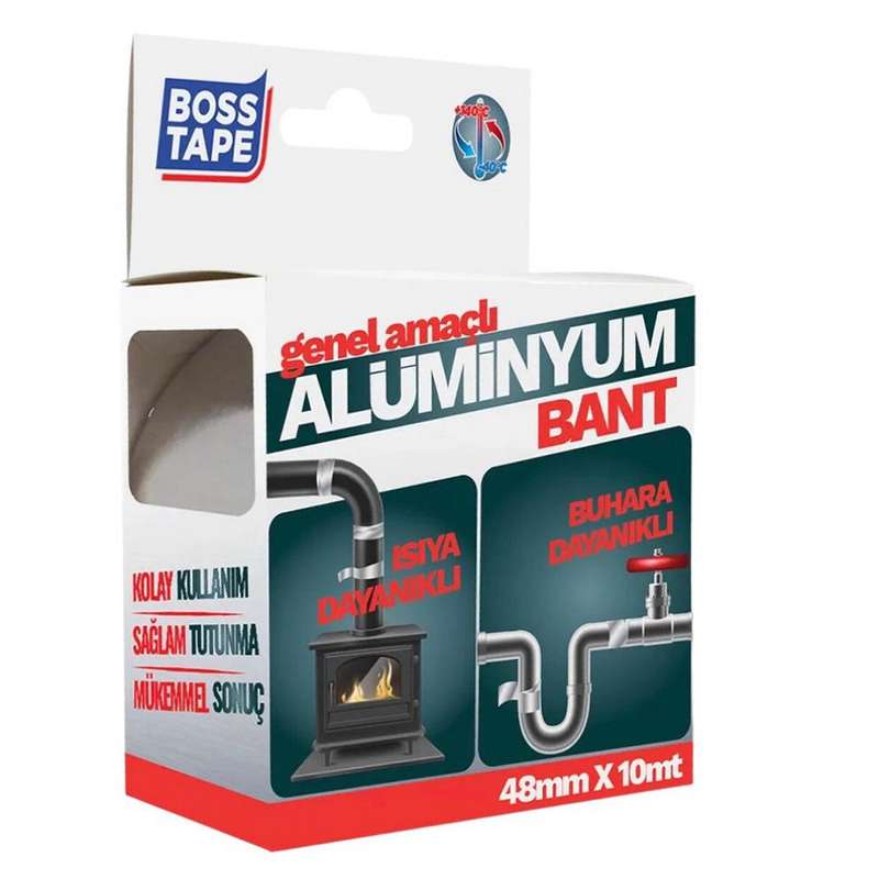 چسب نسوز بوس تیپ مدل الومینیومی کد BT88 طول 10 متر
