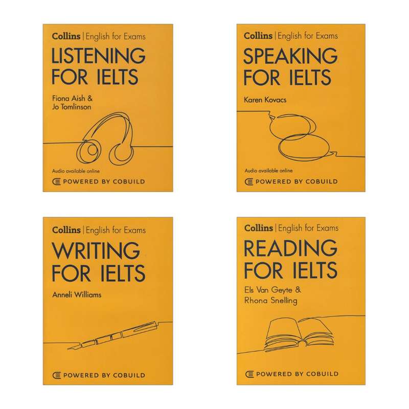 کتاب Collins Reading, writing, listening and speaking for IELTS اثر جمعی از نویسندگان انتشارات Collins 