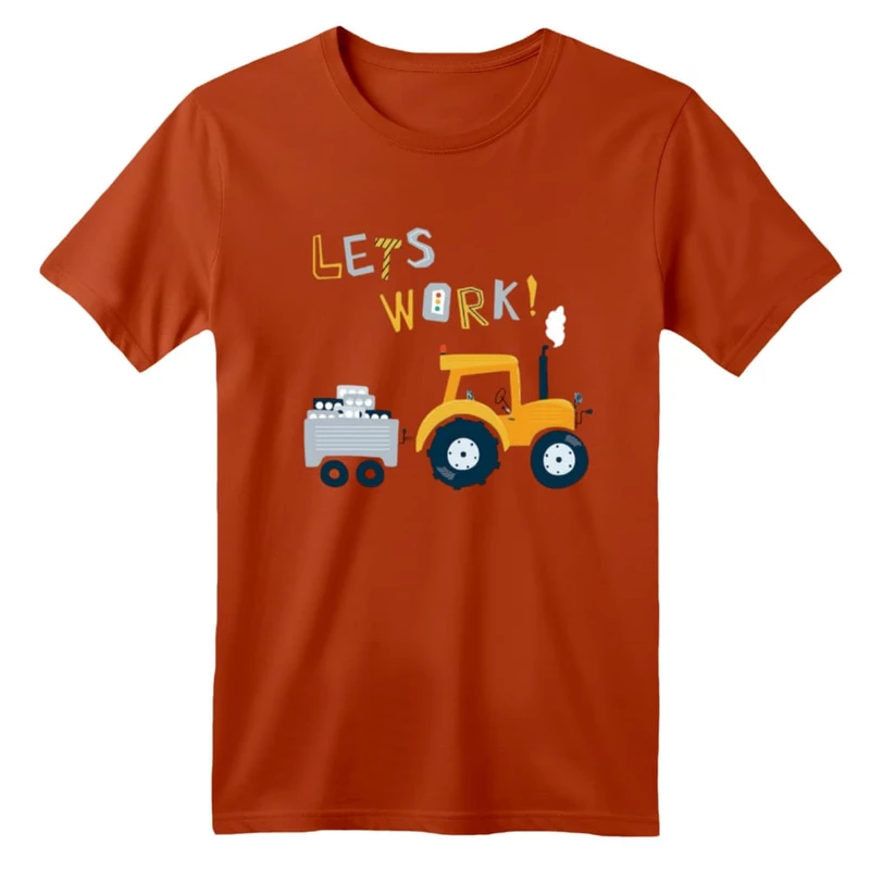 تی شرت آستین کوتاه بچگانه مدل ماشین کد ۱۲