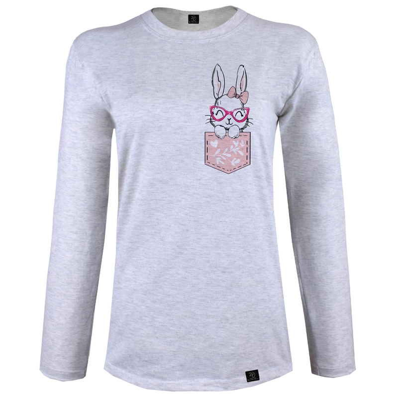 تی شرت آستین بلند زنانه 27 مدل خرگوش کد B123