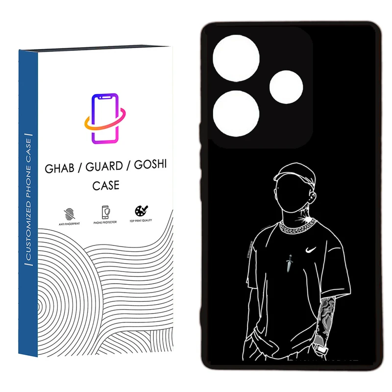 کاور قاب گارد گوشی طرح پسرانه کد 78 - TPU مناسب برای گوشی موبایل  شیائومی  Redmi 13