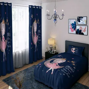 سرویس خواب مدل دخترانه کد ۰۹۸۷ یک نفره ۴ تکه