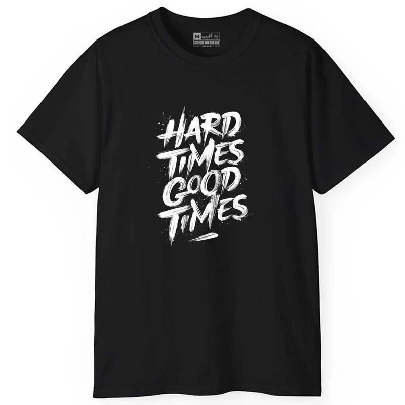 تی شرت آستین کوتاه مردانه پاد آفرین مدل اسپرت نوشته دار کد 01084