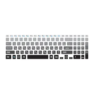برچسب حروف فارسی کیبورد توییجین و موییجین مدل colors 12 مناسب برای لپ تاپ دل Inspiron 3521,5521