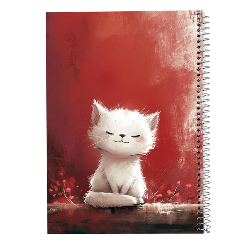 دفتر شطرنجی 50 برگ مدوپد طرح سگ و گربه کد DF17284