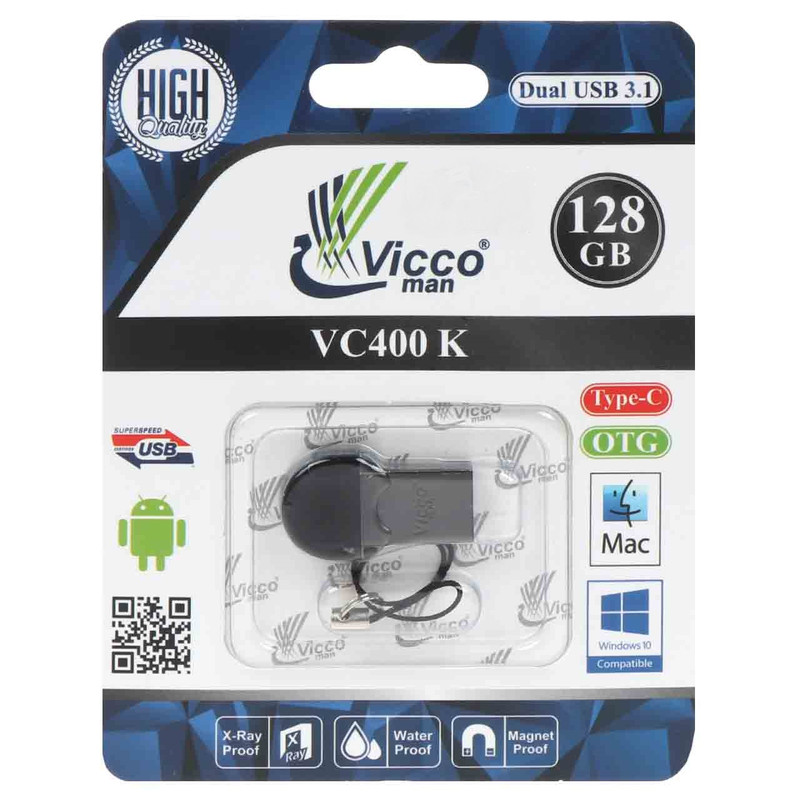 فلش مموری ویکومن مدل VC400K ظرفیت 128 گیگابایت