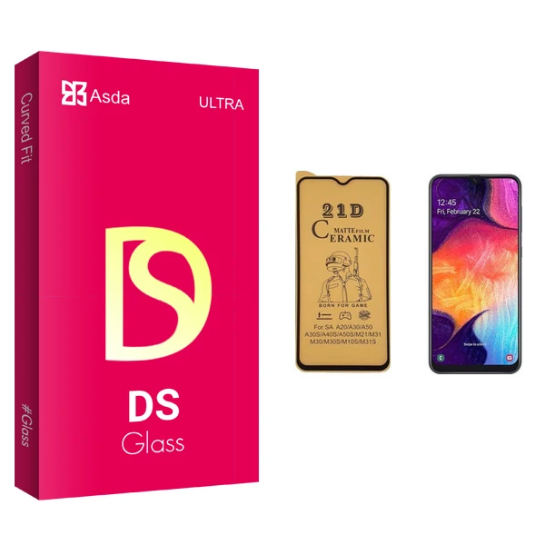 محافظ صفحه نمایش سرامیکی آسدا مدل DS glass مناسب برای گوشی موبایل سامسونگ Galaxy A50