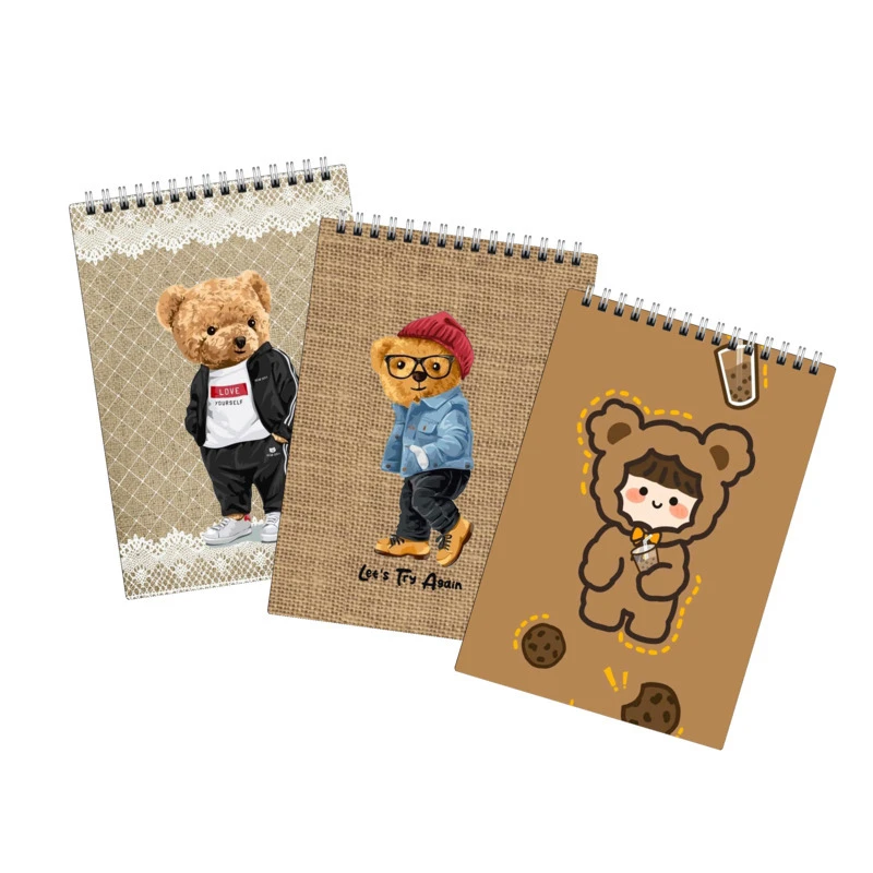 دفتر نقاشی 40 برگ لالالی لو طرح تدی کد 74 مجموعه 3 عددی