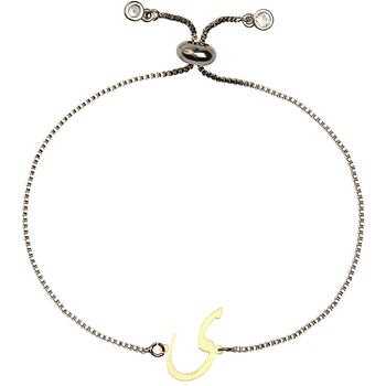 دستبند طلا 18 عیار زنانه کرابو طرح حرف ی مدل Kr2580