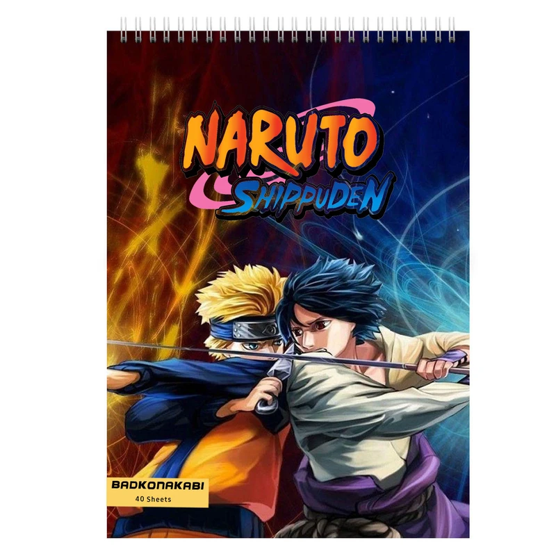 دفتر نقاشی بادکنک آبی طرح انیمه نارتو مدل NARUTO1
