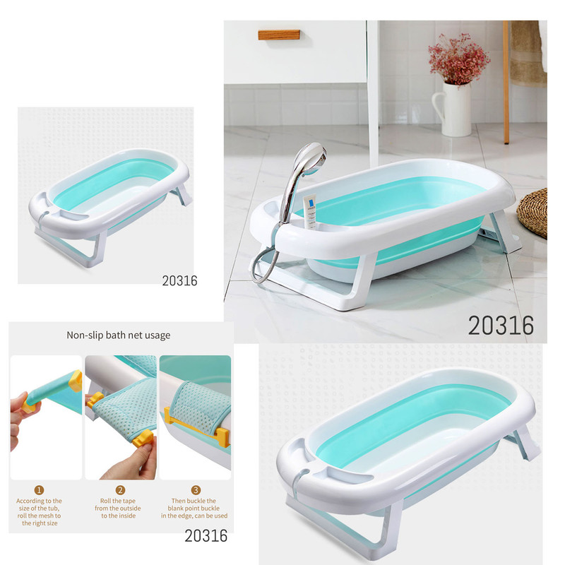 وان حمام کودک مدل Folding Bath Tub- Aqua