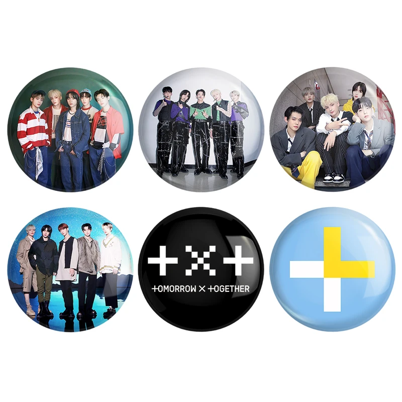 مگنت خندالو طرح گروه تی اکس تی کد 1176A مجموعه 6 عددی