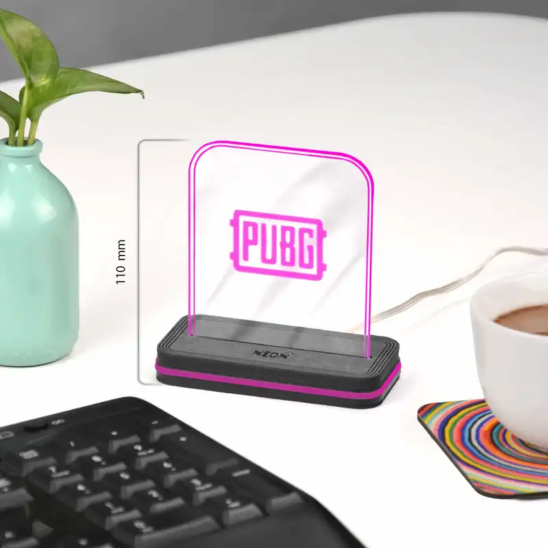 چراغ رومیزی نئون مدل PUBG