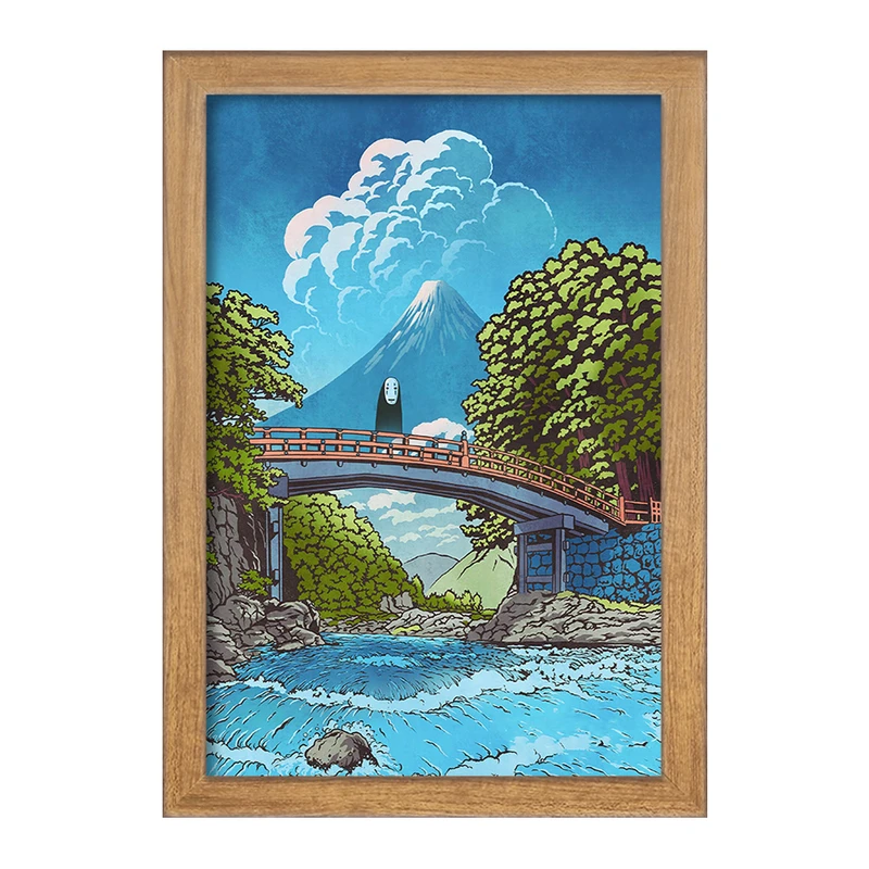 تابلو خندالو مدل انیمه شهر اشباح (Spirited Away) کد F1810