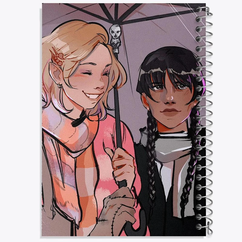 دفتر نت موسیقی 50 برگ خندالو مدل سریال ونزدی Wednesday کد 25184