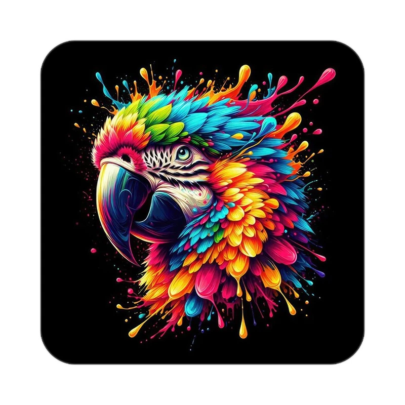 زیر لیوانی کاکتی طرح حیوانات رنگی مدل mp26910