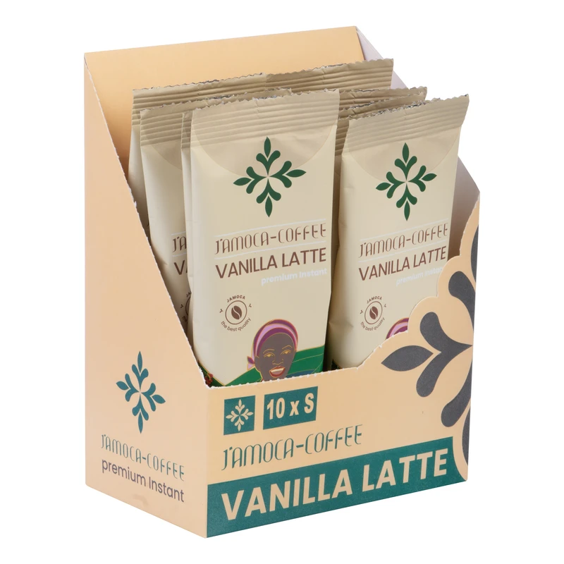 قهوه لاته با طعم وانیل جاموکا - 25 گرم بسته 10 عددی