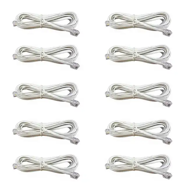 کابل تلفن کد TPHK-11 طول 5 متر بسته 10 عددی