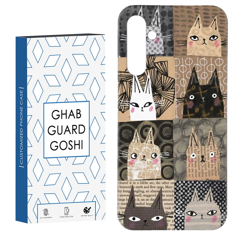 کاور قاب گارد گوشی طرح گربه کد Dimo-308 مناسب برای گوشی موبایل سامسونگ GALAXY A15