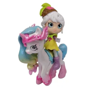 اکشن فیگور مدل دختر و اسب پونی مجموعه 2 عددی