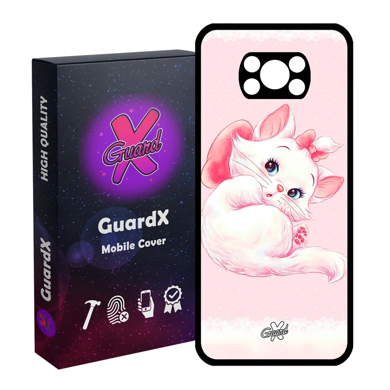 کاور گارد ایکس طرح Cat مدل Glass10219 مناسب برای گوشی موبایل شیائومی Poco X3 Pro