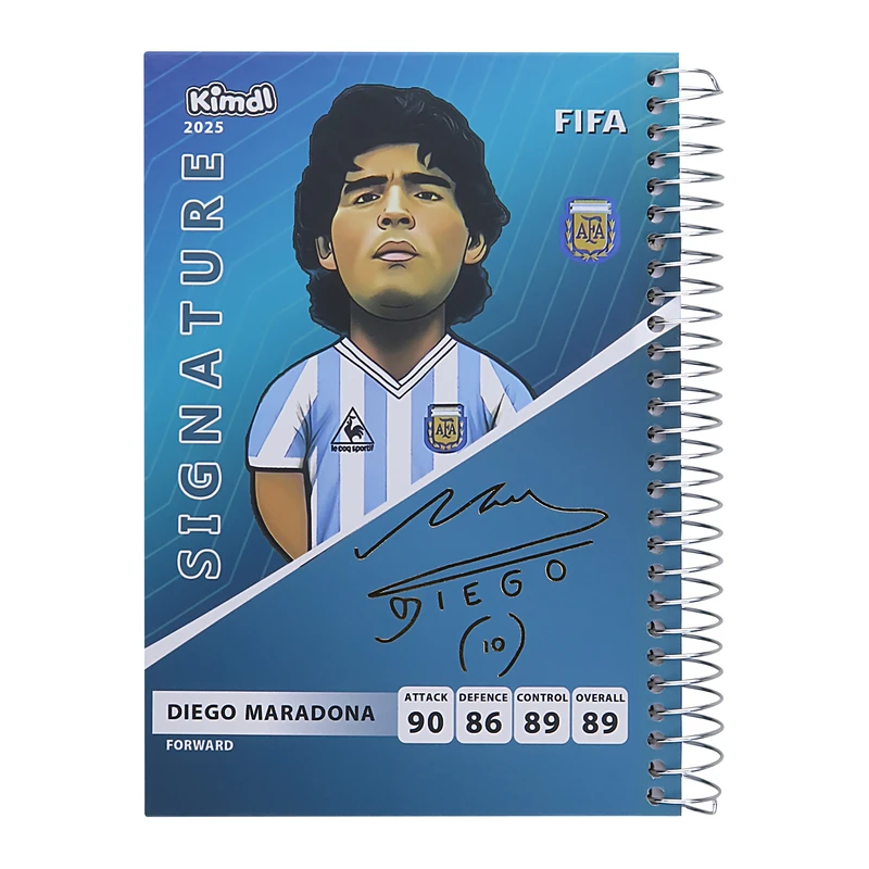 دفتر یادداشت 100 برگ مدل کیمدی مارادونا امضا کد 1
