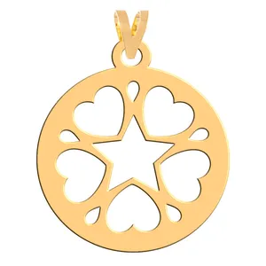 آویز گردنبند طلا 18 عیار زنانه فرشته مدل قلب WNL-000279