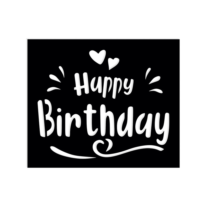 شابلون طرح Happy Birthday کد 0377