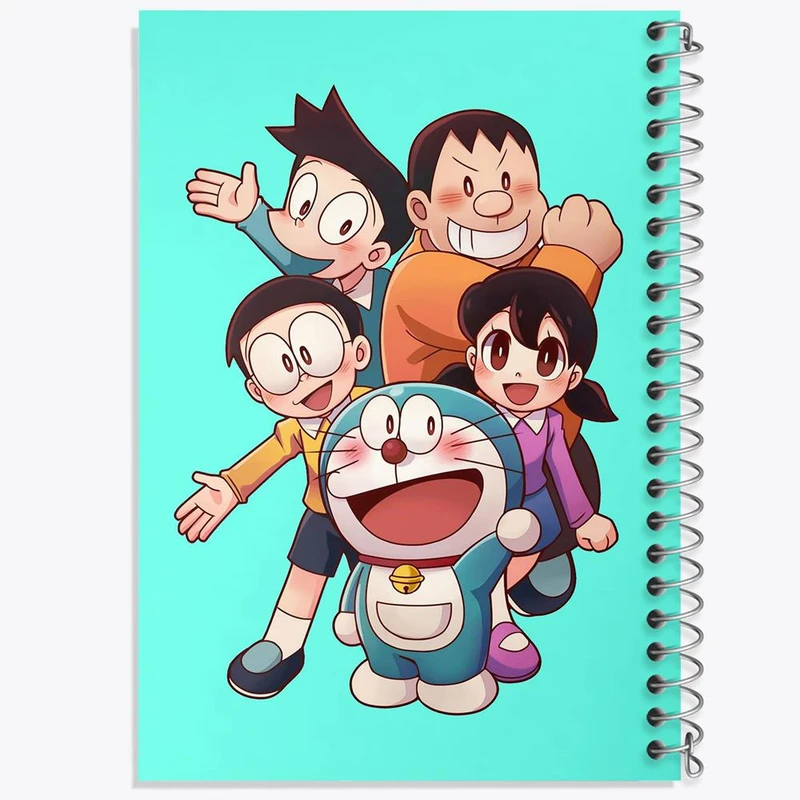 دفتر مشق 100 برگ خندالو طرح انیمه دورایمون کد 4964