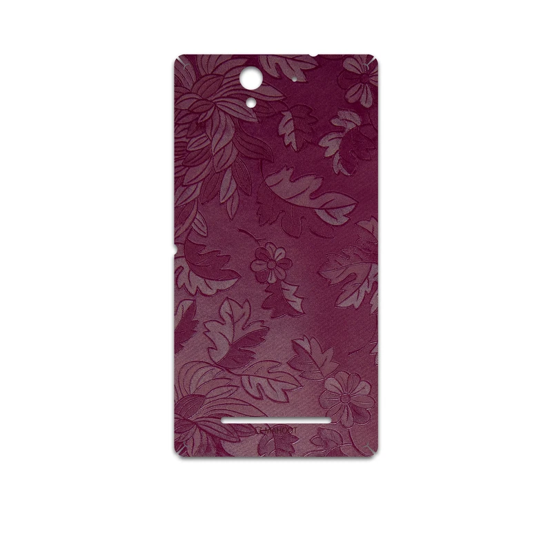 برچسب پوششی ماهوت مدل Red-Wildflower مناسب برای گوشی موبایل سونی Xperia C3 Dual